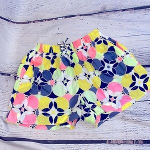 J. Crew Crewcuts Pink Blue Flower Shorts Girl’s Size 6 Excellent Condition